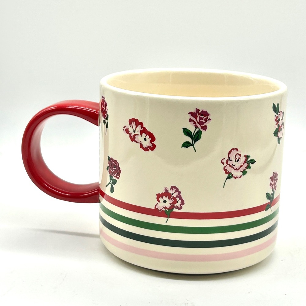 STARBUCKS & BAN.DO 2018 LIMITED EDITION FLORAL ROSES COFFEE MUG CUP 12 FL OZ